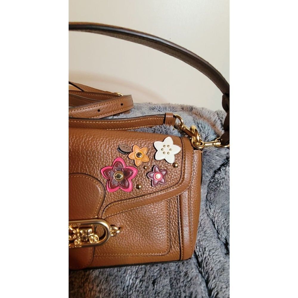 Coach Jade Shoulder Bag With Daisy Applique - Picture 2 of 8